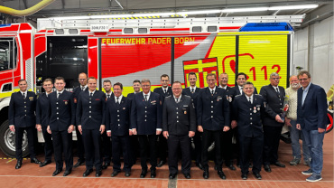 Ereignisreiches Jahr für den Löschzug und die Jugendfeuerwehr Schloß Neuhaus.